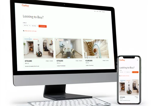 Magazine-inspired website & property portal