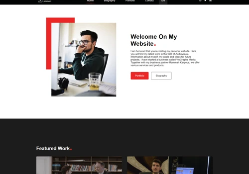 Daniel Lemmen - Personal portfolio website