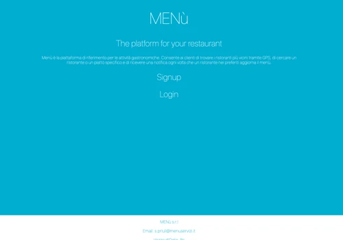 Website for Menu srl