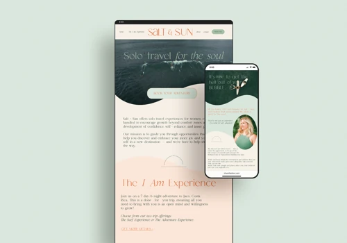 Salt + Sun Branding and Web Development