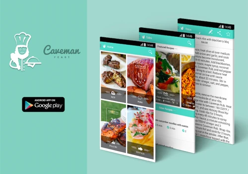 Mobile App Development for Caveman Feast