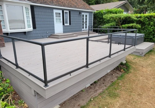 Modern Deck Build with Hot Tub Platform – Seattle,