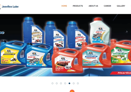 Business Website For Lubricant Manufacturing Brand