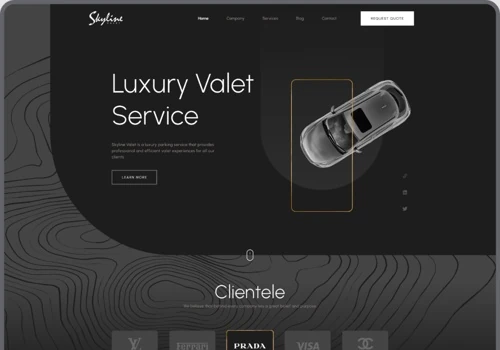 SkylineValet.com website