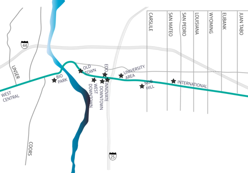 Central Ave. Map