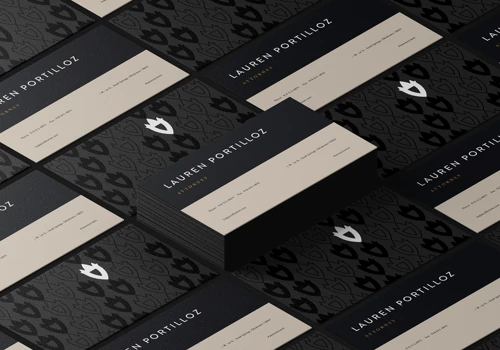 Law client business card