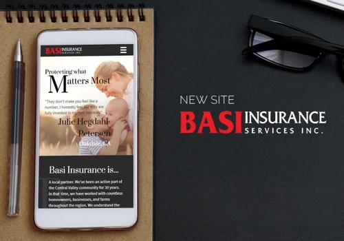Basi Insurance - Web Design and Development