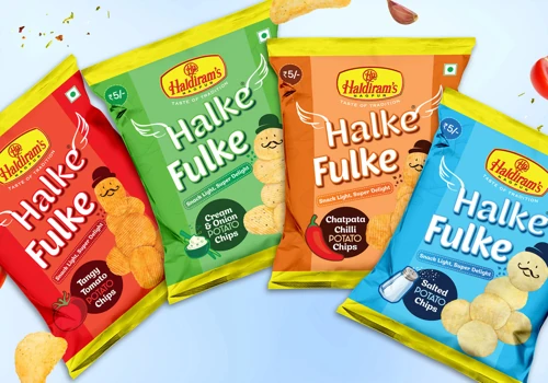 Haldiram's Nagpur Halke Fulke Packaging Design
