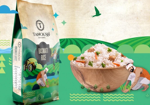 TANOUSH ORAGANIC RICE BRANDING & PACKAGING DESIGN