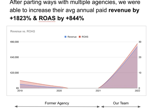 EU - Retail - Increased ROAS by 844% in 3 Months