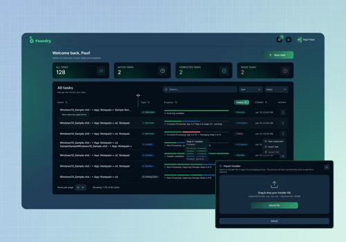 Foundry Web App UX/UI