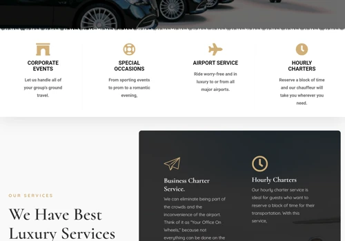 Services Website development