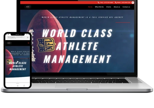 Built a website for a sports agent