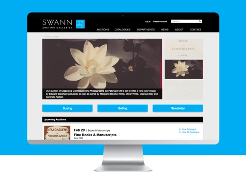 Art Gallery Website Design and E-commerce