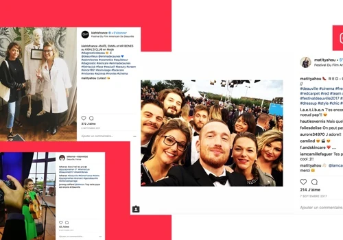 Kiehl's influencer campaign for Deauville American film festival