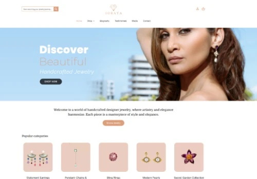 Online Jewelry Store - Soraya Jewelry