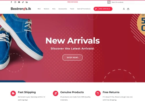 Online Shoe Store - Bestrends.lk