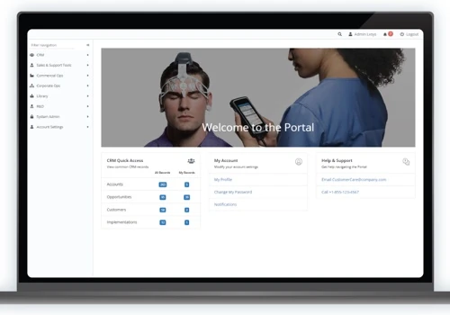 Secure Web Portal for a Neuro-Technology Company
