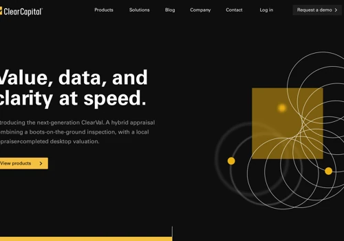 Clear Capital Appraisal Landing Page