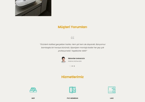AMS Banyo Mobilyaları – Corporate Website & E-Comm
