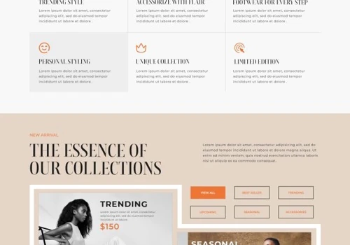 Boutique Store Website Design
