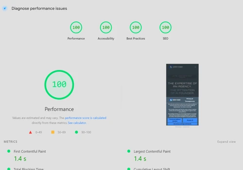 High-Performance Web Architecture (100/100 Speed)