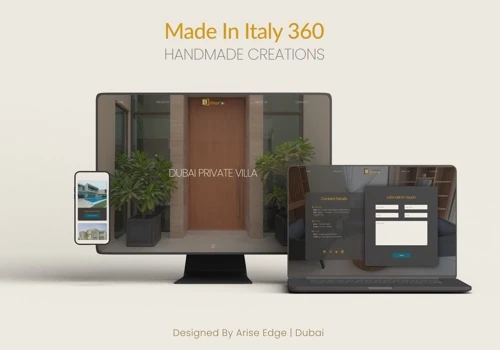 Made In Italy 360 website design in Dubai