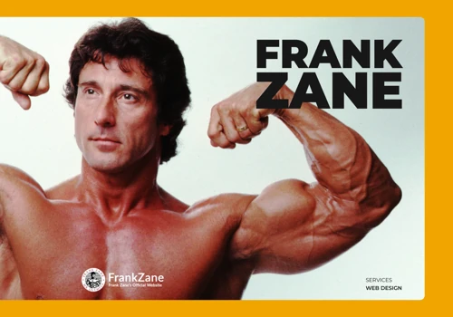 Frank Zane Official Website Redesign