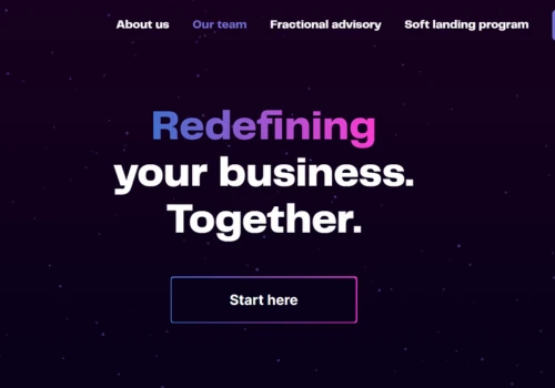 Consulting company website development