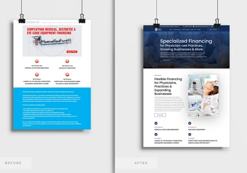 New Website & Brand Refresh Before/After