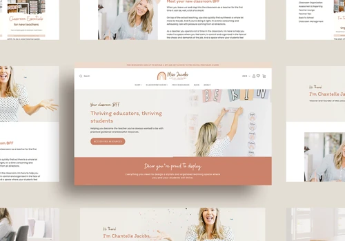 Miss Jacob's Little Learners | Branding & Shopify