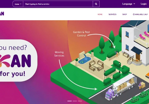 Custom mix of Handyman and Ecommerce Application