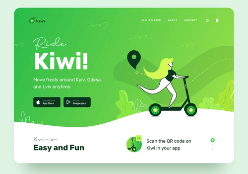 App Design & Branding for Scooter Sharing Company