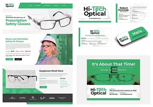 Hi-Tech Optical Branding & Website