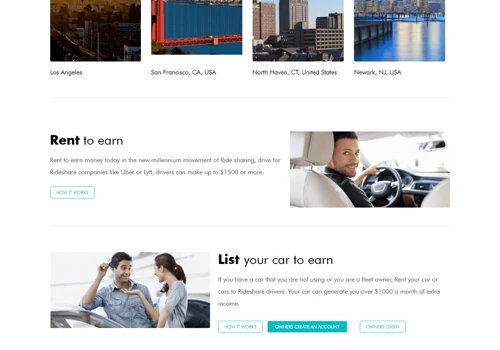 App Development for RideShare Rental
