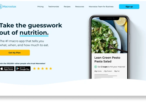 Web Design for Nutrition SaaS Platform