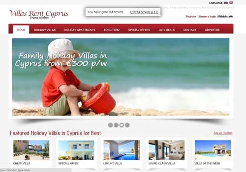 Villas rent Cyprus