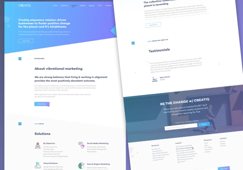 Creatiq - WEB platform for the digital-solutions agency