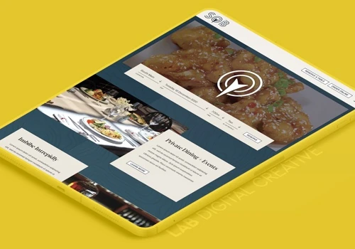South of Beale Restaurant web design & brand