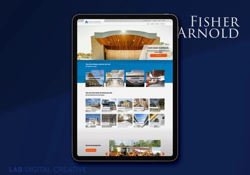 Web design for Fisher Arnold Engineering