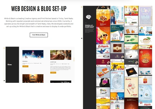 Website Design - White and Black
