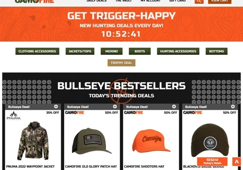 Camofire Ecommerce Website