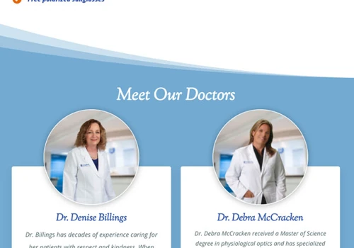 Landing Page Development for Eye Care Practice