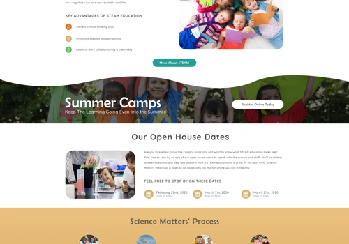 Science Matters Website Design