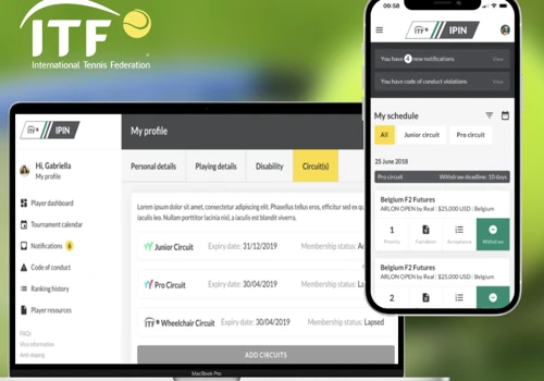 ITF: A New Digital Experience For Tennis Players.