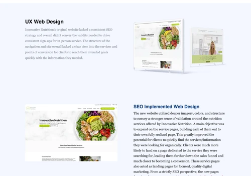 Web Design & SEO Strategy for Nutrition Organizati