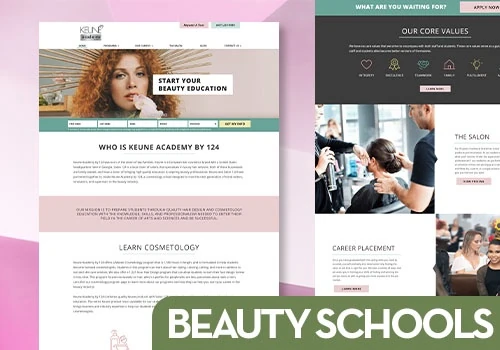Websites for Beauty Schools