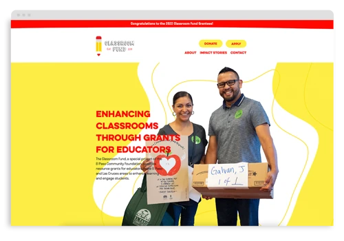 Identity & Website Development for Classroom Fund