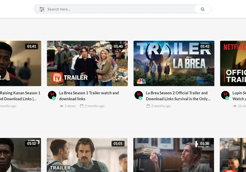 STREAMING WEBSITE LIKE YOUTUBE DEVELOPMENT