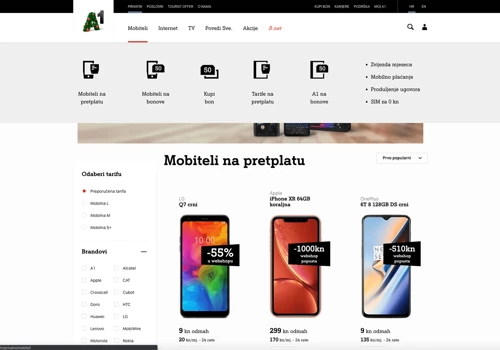 A1 Hrvatska Webshop